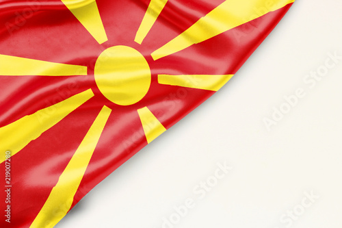 Fotografie Flag of Macedonia with a place for text