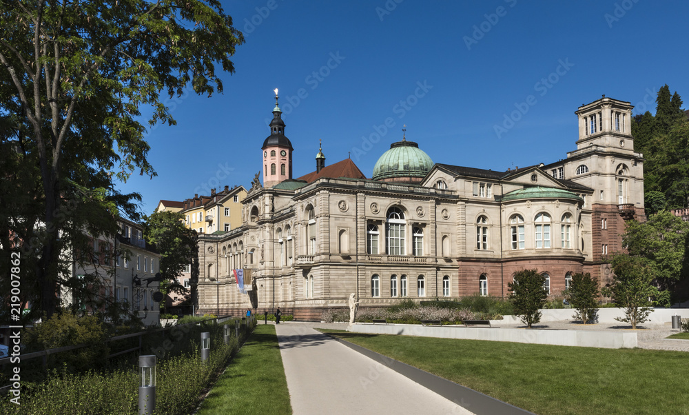 View of the old famous Friedrichsbad_Baden-Baden, Baden Wuerttemberg Germany