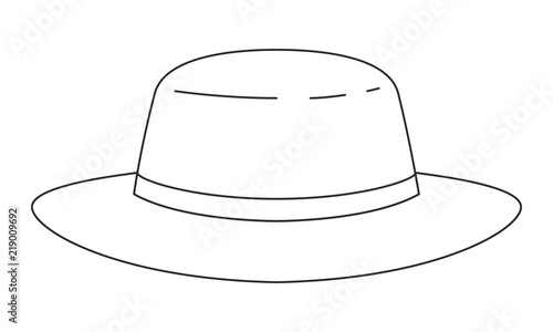 masculine elegant hat icon vector illustration design