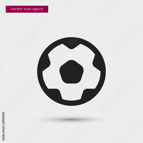 Soccer ball icon. Simple play element illustration. Football symbol design from sport collection. Can be used in web and mobile.