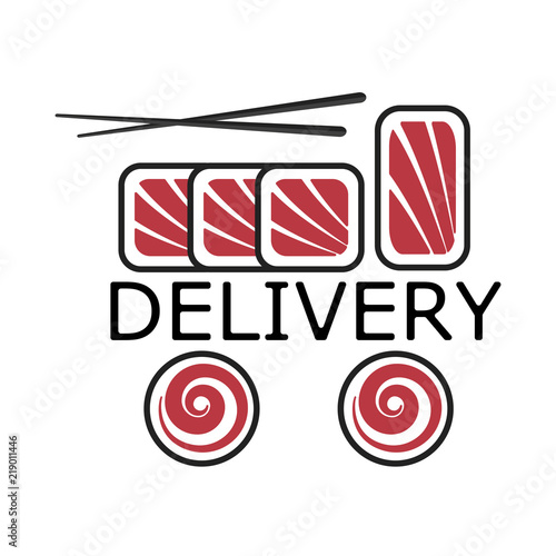Sushi delivery logo
