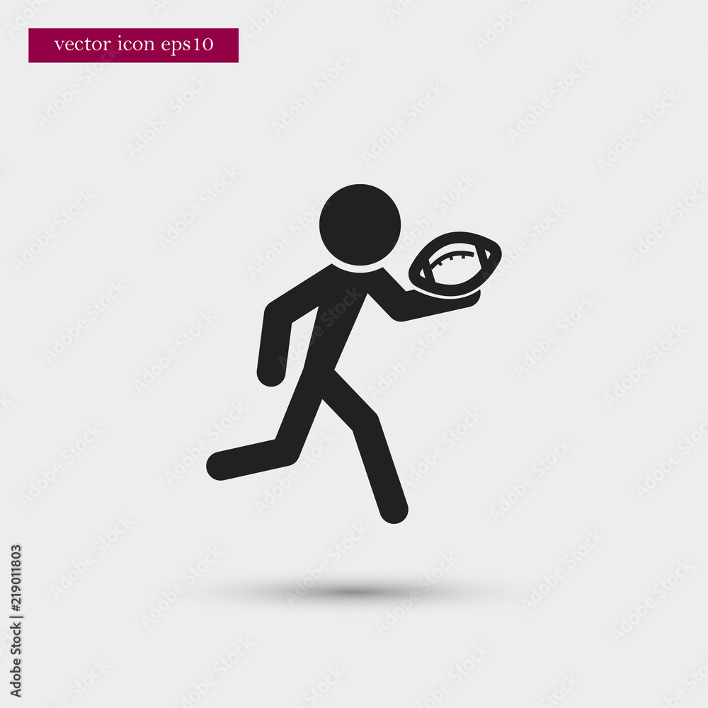 American football icon. Simple game element illustration. Player symbol design from sport collection. Can be used in web and mobile. American football icon. Simple game element illustration. Player symbol design from sport collection. Can be used in web and mobile.