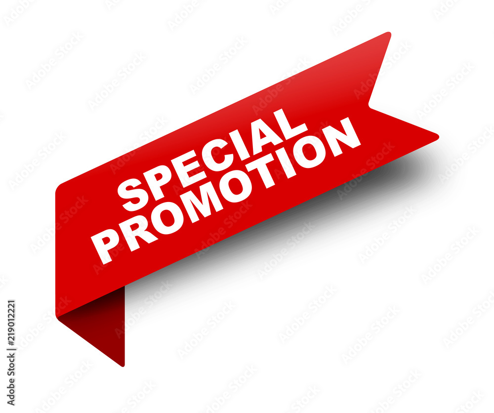 red vector banner ribbon special promotion red vector banner ribbon special promotion