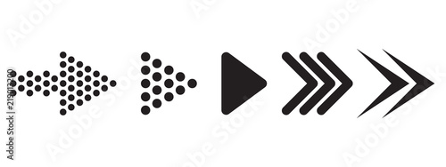 Set of arrows. Vector illustration