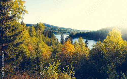 Beautiful sunny evening in ...