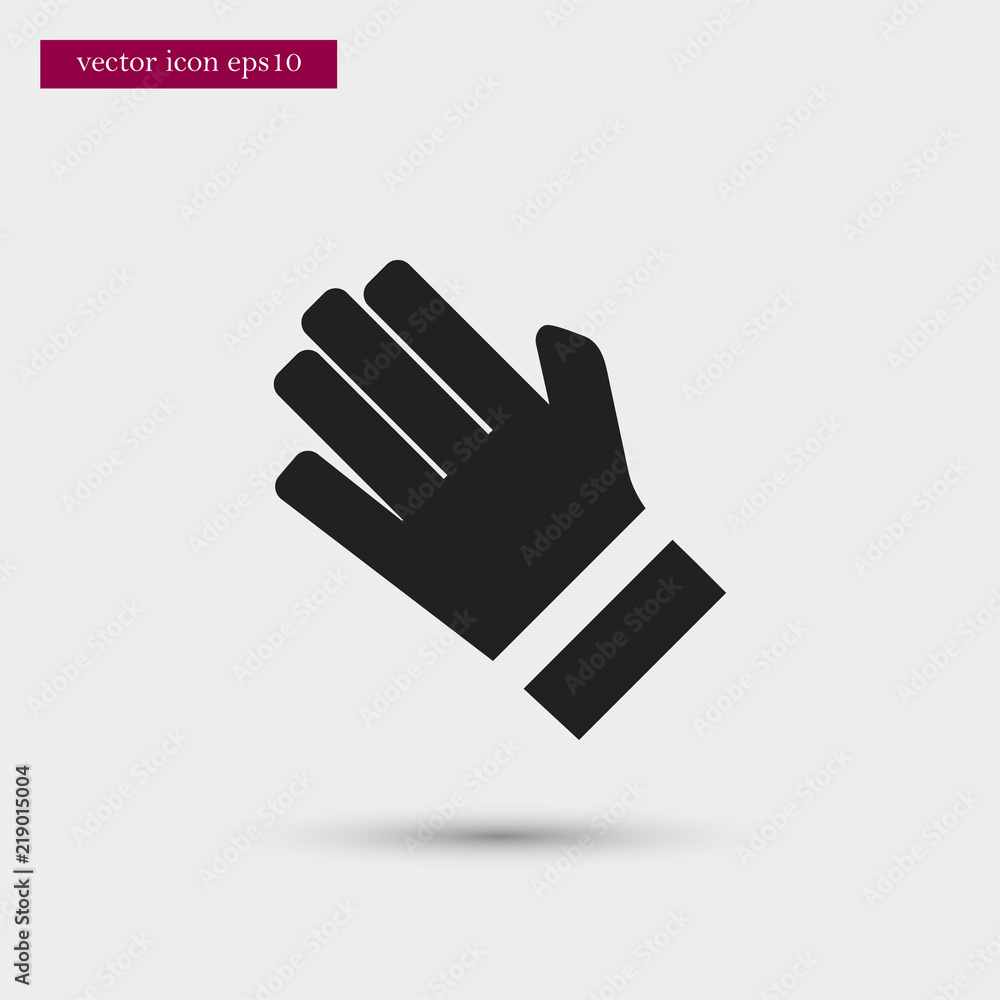 Obraz premium Golf glove icon. Simple cloth element illustration. Game symbol design from sport collection. Can be used in web and mobile.