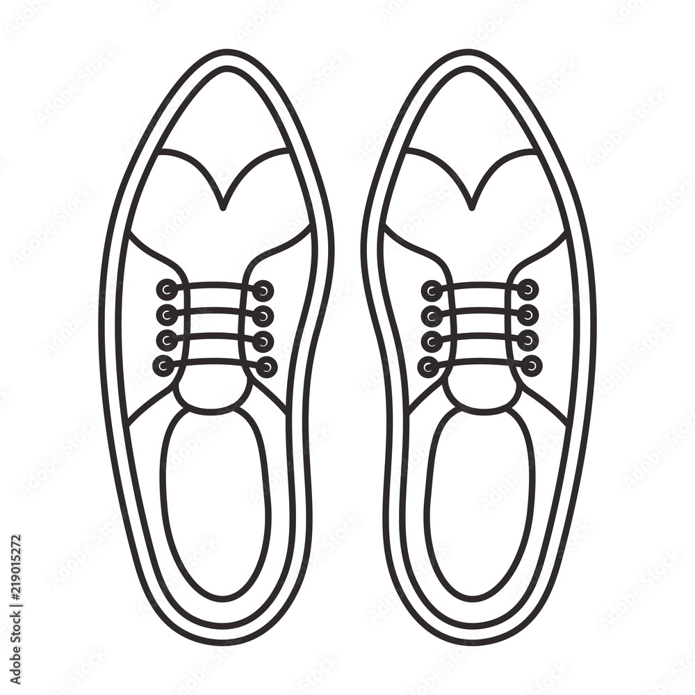 elegant masculine pair shoes vector illustration design elegant masculine pair shoes vector illustration design