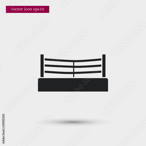 Boxing ring icon. Simple fight element illustration. Arena symbol design from sport collection. Can be used in web and mobile.