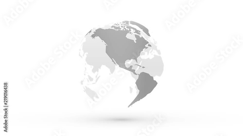 abstract gray globe planet earth