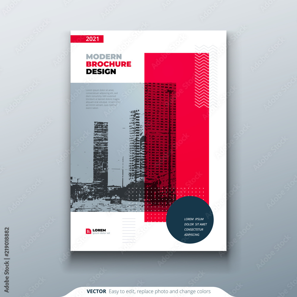 Brochure template layout design. Corporate business annual report