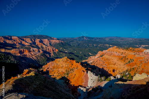 Bryce Canyon National Park, located in southwestern Utah. The park features a collection of giant natural amphitheaters and is distinctive due to geological structures called hoodoos