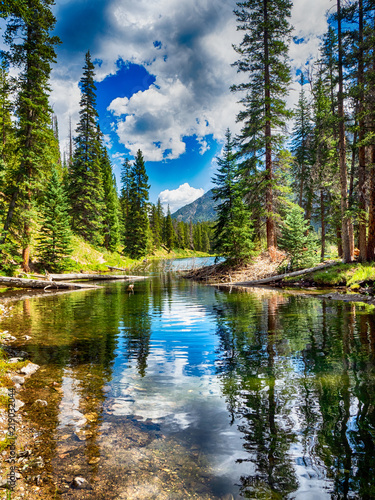 Canvas Print Lake Refection in the Colorado Rockies