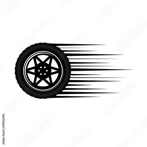 Car wheel move