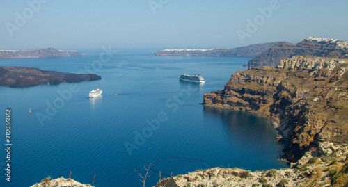 Fototapeta Naklejka Na Ścianę i Meble -  Santorini Oia Greece Holiday