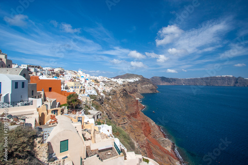 Fototapeta Naklejka Na Ścianę i Meble -  Santorini Oia Greece Holiday