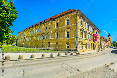 Wallpaper Mural Karlovac Banija baroque architecture. / Scenic view at marble baroque architecture in Karlovac old town, Central Croatia places. Torontodigital.ca