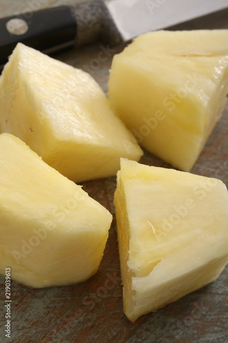 prepared pineapple segments
