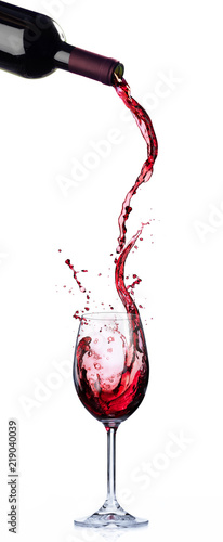Wine List Design - Motion And Splashing In Wineglass
