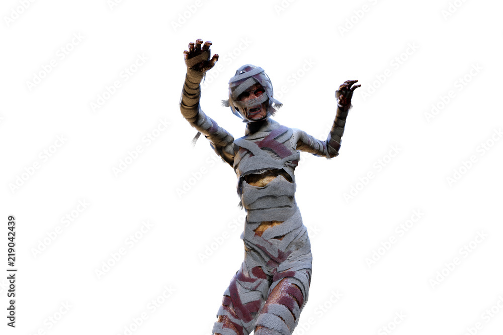 3D Illustration of a mummy on white background 3D Illustration of a mummy on white background