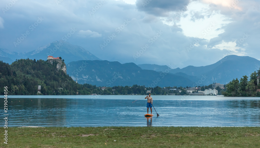stand up paddle boarding on the lake stand up paddle boarding on the lake