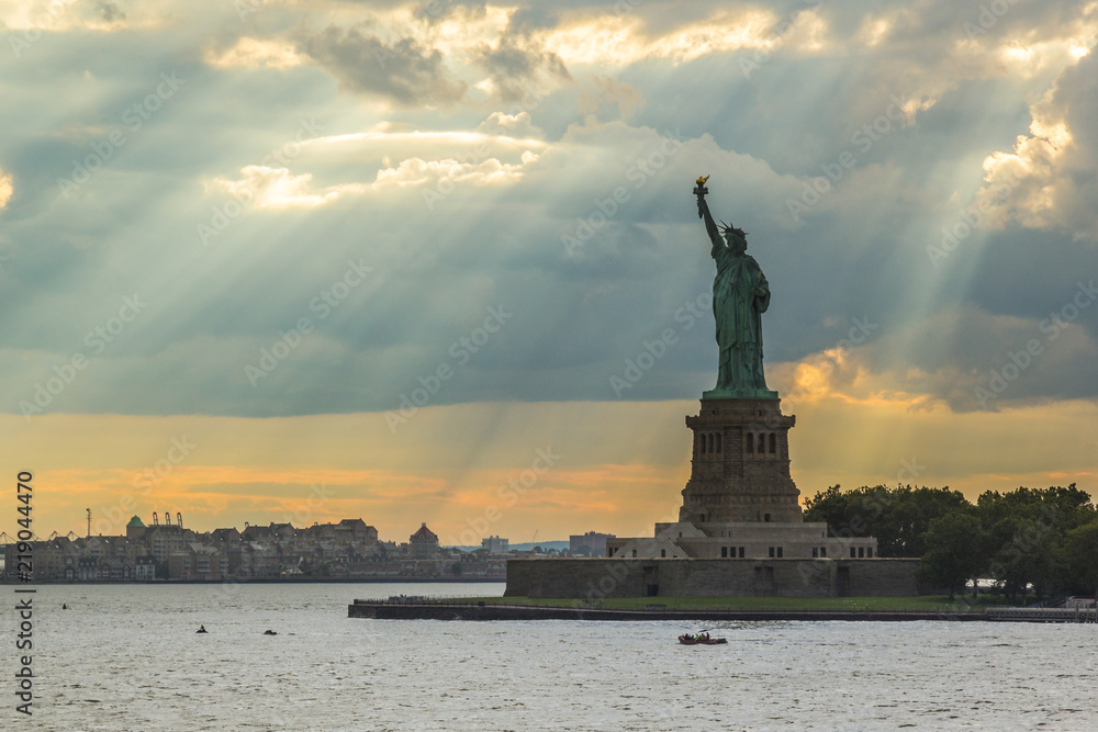 The symbol of New york, the Liberty statue The symbol of New york, the Liberty statue