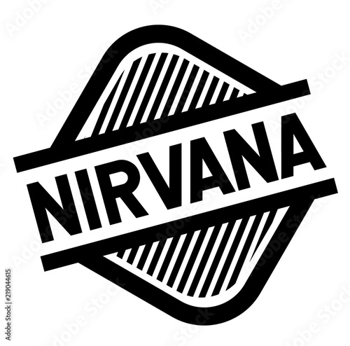 nirvana stamp on white