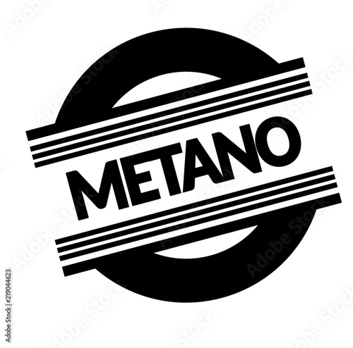 methane stamp on white