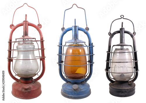 Old gasoline lamps