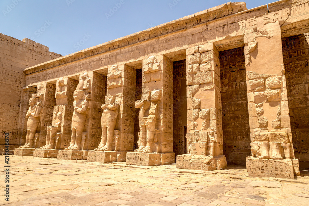 Ancient ruins of Karnak temple in Luxor. Egypt