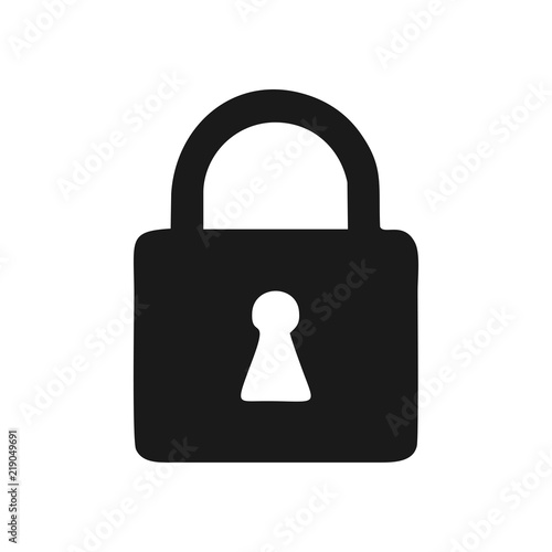 Lock Icon. illustration,