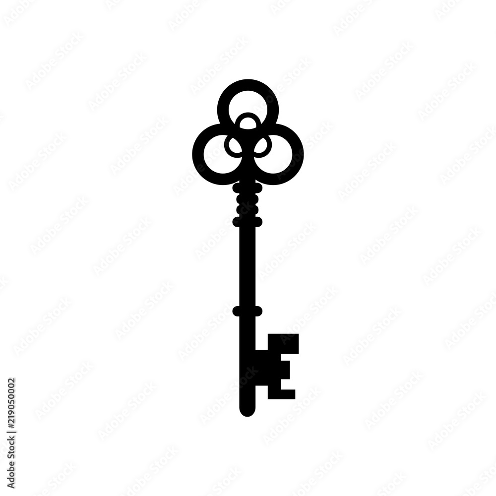 Obraz premium Vintage Key. illustration,