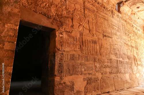 Ancient Doorway in the Ruins of Karnak Temple Luxor Egypt photo