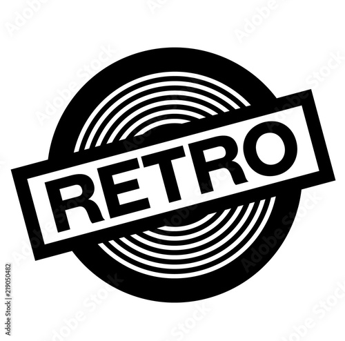 retro black stamp