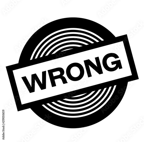 wrong black stamp