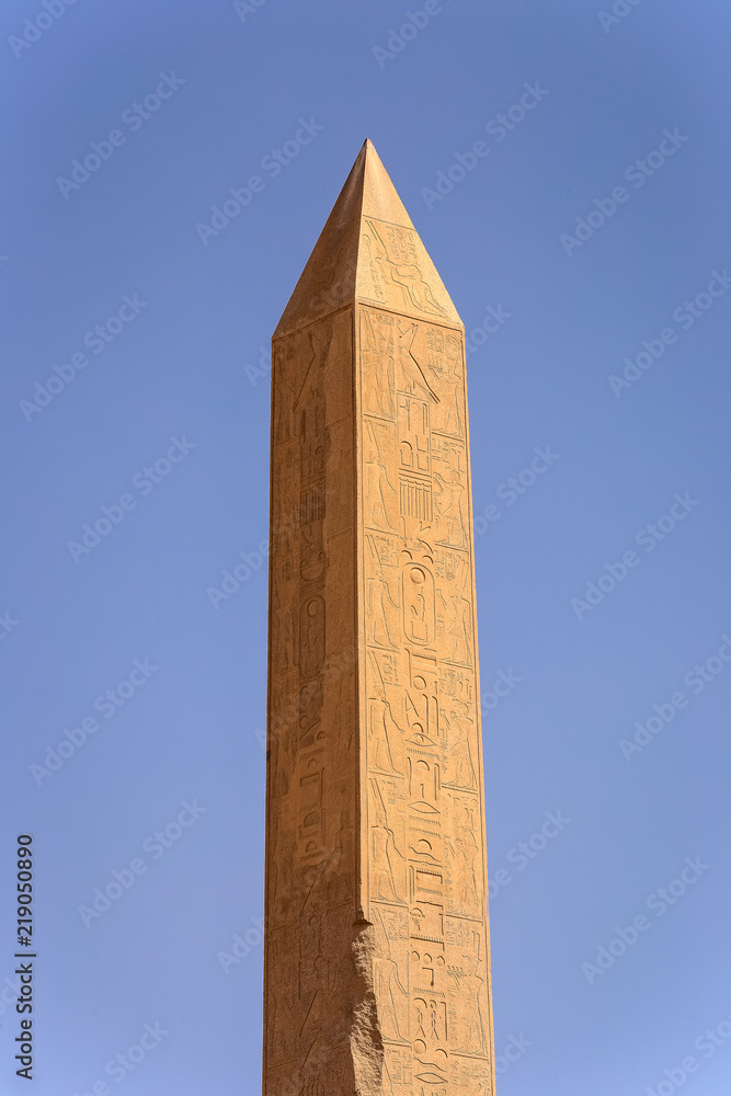 Obelisk of Queen Hatshepsut in Karnak temple Luxor, Egypt