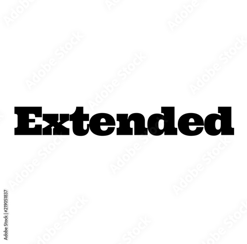 extended stamp on white
