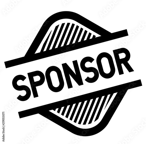 sponsor stamp on white