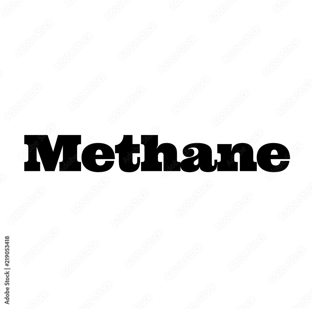 methane stamp on white