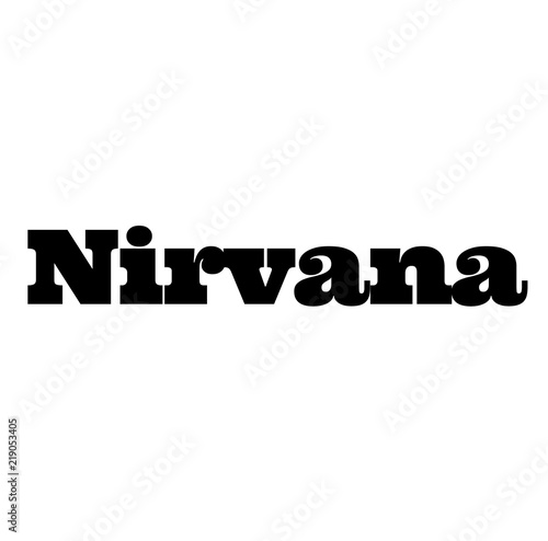 nirvana stamp on white