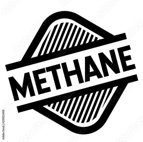 methane stamp on white