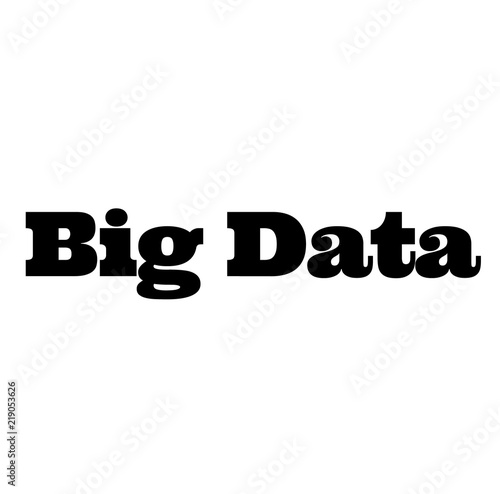 big data stamp on white