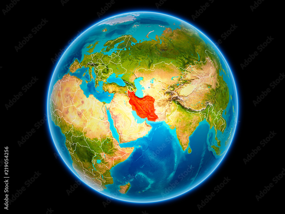 Iran on Earth from space