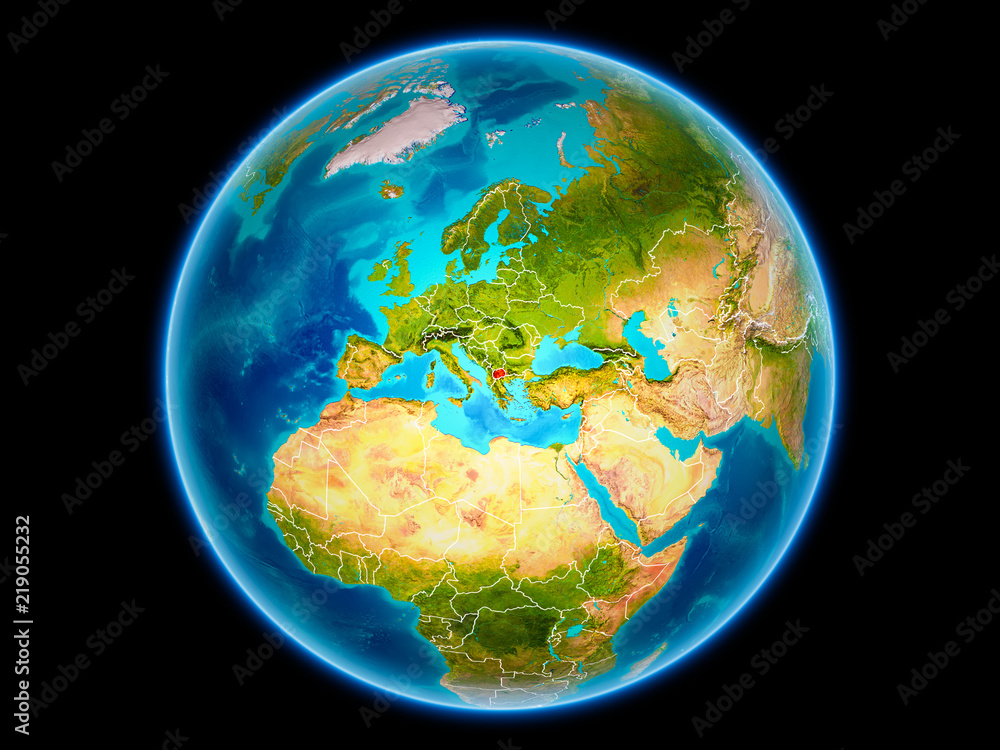 Macedonia on Earth from space Macedonia on Earth from space