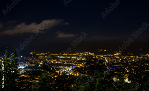 Landscape of the city of Bilbao at night, Spain © AnderArrieta