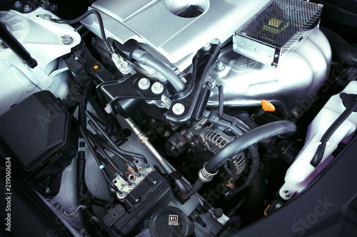 close-up of a car engine © kuznechik42