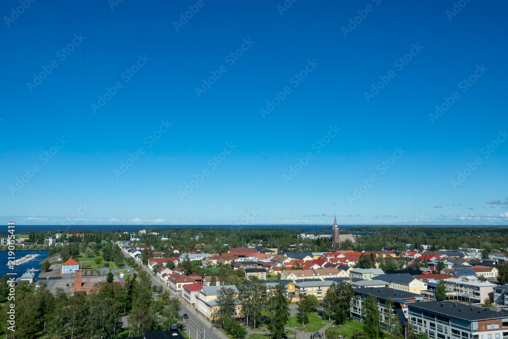 Aerial view to Raahe town