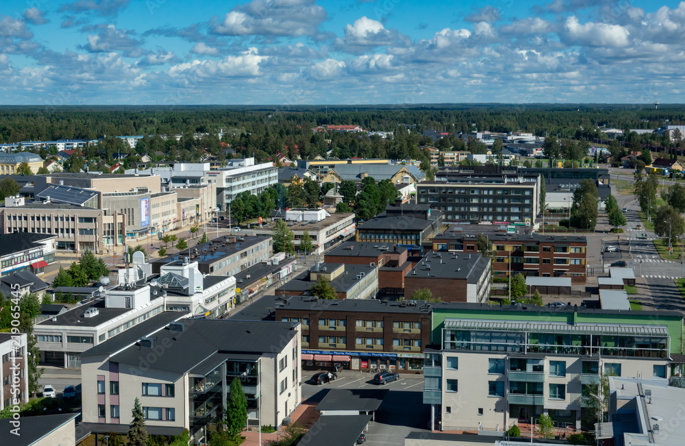 Center of a town called Raahe Center of a town called Raahe