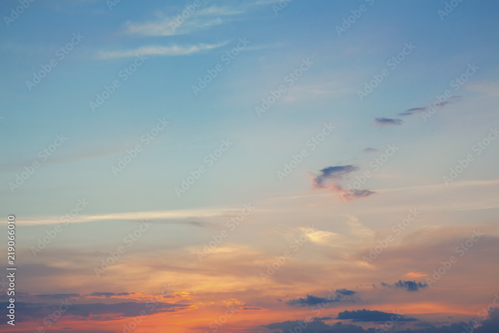 Colors of sunset sky in the evening Colors of sunset sky in the evening