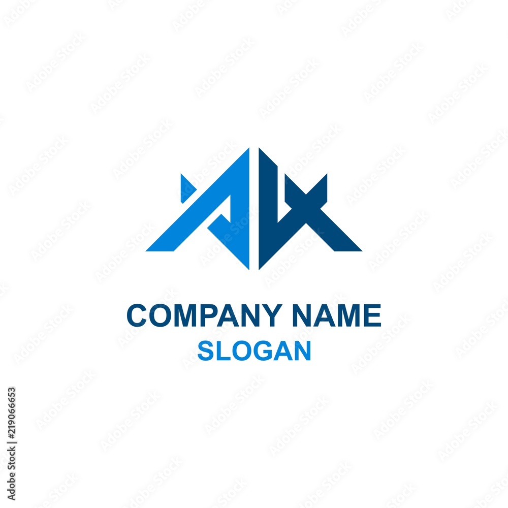 AK letter initial logo. AK letter initial logo.