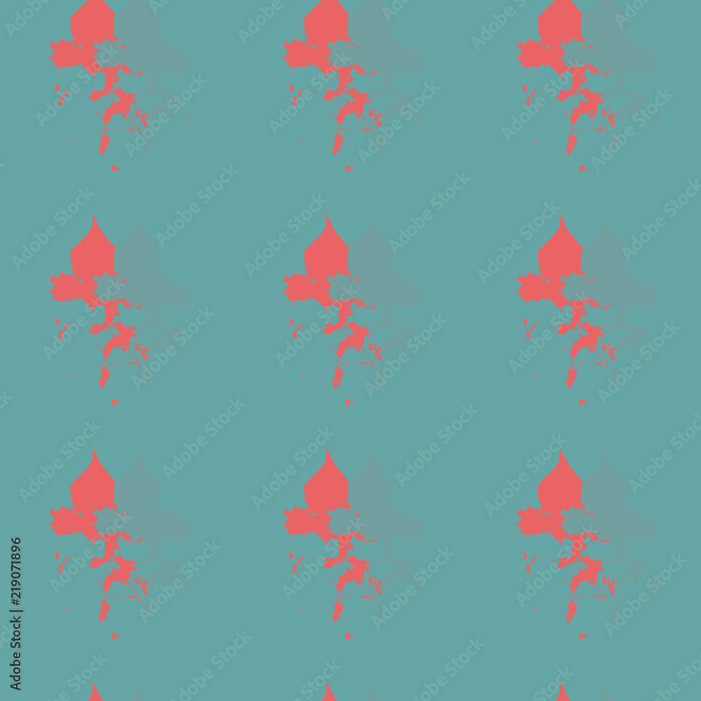 Seamless background pattern with multi-colored diverse shapes.